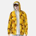 thumbnail image 2 of Lsque Ripe Yellow Lemon Pattern UPF 50+ Lightweight Sun Protection Men's Women's Long Sleeve Shirt, Hoodie Performance -X-Large, 2 of 7