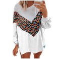thumbnail image 2 of RKSTN Sweaters for Women Fashion Leopard Print Comfortable Long Sleeves Sweater Tops Fall Sweaters, 2 of 8