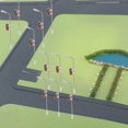 thumbnail image 4 of 20 Pcs Lampadaires Miniatures Modèle HO Lampes Modèle Jardin Paysage Échelle OO DEL Blanc 1:150, 4 of 9