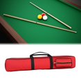 thumbnail image 2 of koolsoo Étui pour Queue de Billard à 8 Trous Étui pour Queue de Billard 1/2 Pochette pour Queue de Billard Rouge, 2 of 9