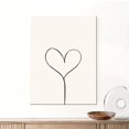 thumbnail image 1 of 1pc Minimalist Heart Line Art Poster, Modern Abstract Colorful Heart Design Canvas Wall Art For Living Room,kitchen, Home Office50 x 70 cm (without frame),11, 1 of 7