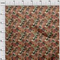 thumbnail image 3 of oneOone Cotton Poplin Red Fabric Abstract Floral Craft Projects Decor Fabric Printed By The Yard 42 Inch Wide-2rb, 3 of 5