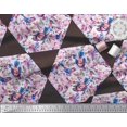 thumbnail image 3 of Soimoi Rayon Crepe Fabric Leaves,Bird & Floral Patchwork Print Sewing Fabric Yard 46 Inch Wide, 3 of 3