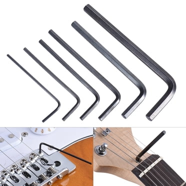 Bass 6pcs Guitar Bass Neck Bridge Screw Truss Rod Adjustment Wrench Set Repair Tool