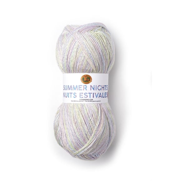 Lion Brand Yarn 511-306 Summer Nights Bonus Bundle Ocean Cove Metallic Yarn
