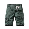 thumbnail image 2 of Styesk Shorts Homme Shorts Cargo Extensibles Décontractés à Cordon Classique Été avec Multi-Poches, 2 of 4