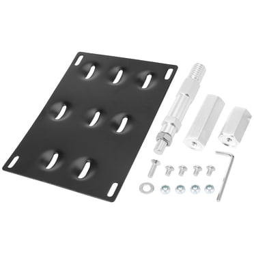 Unique Bargains Crochet de Remorquage pour Pare-Chocs avant de Voiture, Support de Plaque d'Immatriculation, Ensemble de Supports, Boulon sur Noir pour Audi A4
