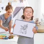 TopLLC A4 Double-sided Magnetic Whiteboard Children's Whiteboard Desktop Writing Board Home Drawing Board Erasable Message Board Teaching Blackboard Magnetic Whiteboard