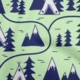 thumbnail image 1 of oneOone Cotton Cambric Light Green Fabric Mountain Pattern Sewing Craft Projects Fabric Prints By Yard 56 Inch Wide, 1 of 5