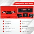 thumbnail image 3 of Costway 12V Kids 4-Wheeler ATV Quad Ride On Car w/ LED Lights Music  USB Red, 3 of 10