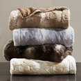thumbnail image 1 of Zuri Oversized Faux Fur Throw Grey 60x70", 1 of 4