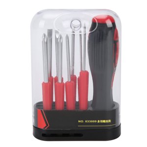 Peahefy Kit d'outils à main, ensemble combiné de tournevis Réparation multi-fonctions 8-in-1 Kit d'outils à main avec poignée, ensemble combiné de tournevis