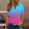 thumbnail image 2 of Birdeem Blouses for Women Womens V-Neck Solid Color T-Shirt Top, 2 of 12