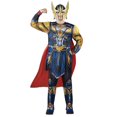 thumbnail image 3 of MARVEL Adult Thor Costume - Printed Jumpsuit with Special Padding, Cape, and 3D Plastic Mask, 3 of 6