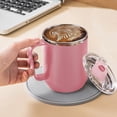 thumbnail image 1 of Chmadoxn Kitchen Storage & Organization, Coffee Mug Portable Double Layer Stainless Steel Mug With Lid And Handle Induction Heatable Insulated Coffee Mug For Travel Camping Office Coffee Mug, 1 of 7