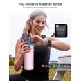 thumbnail image 3 of WaterH Boost 24 oz Pink Stainless Steel Smart Water Bottle, 3 of 3