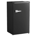 thumbnail image 1 of HOMCOM Mini-Frigo Rétro de 3,1 Pi3 avec Thermostat Réglable, Noir, 1 of 10