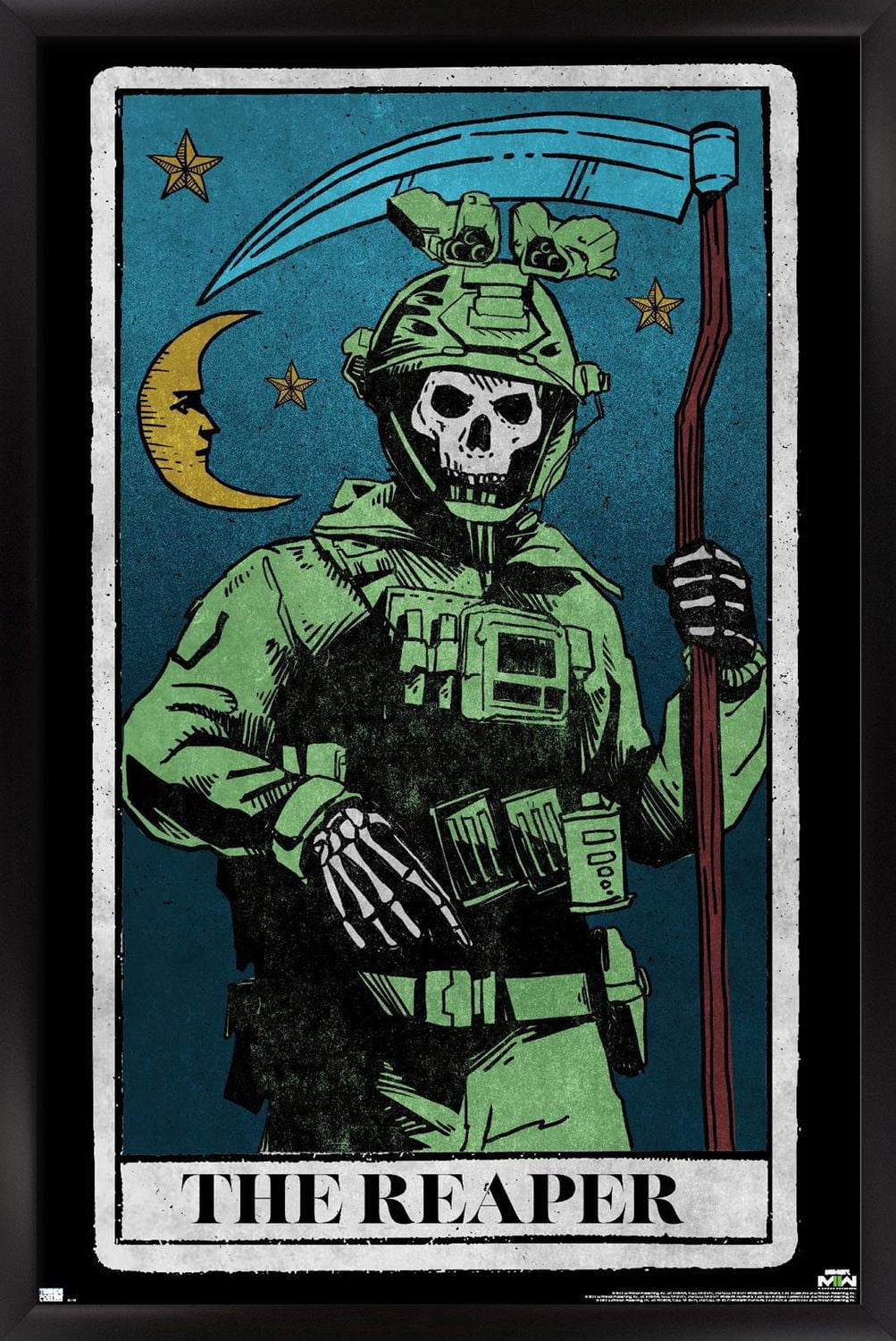 Call of Duty: Modern Warfare 2 - Ghost Tarot Card Wall Poster, 22.375" x 34"