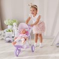 thumbnail image 3 of Teamson Kids Doll Stroller for Baby Dolls Jogging Purple/Stars, 3 of 4