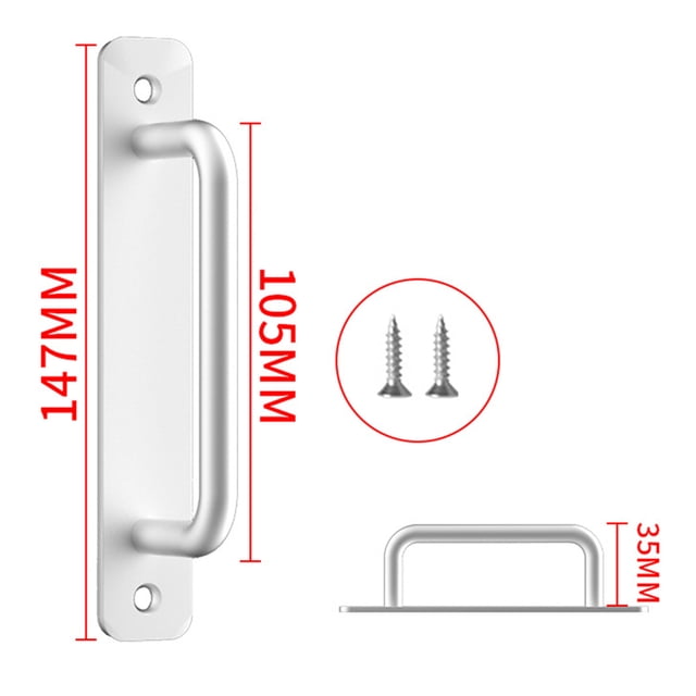 Aluminum Barn Door Handle Sliding Door Handle Kitchen Furniture Hardware Handle
