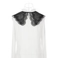 thumbnail image 3 of INSPIRE CHIC Detachable Fake Collar, Semi-Sheer Embroidery Mini Cape Neck Ruff for Blouse Black-5, 3 of 5