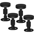 thumbnail image 1 of Jinsinto 4PCS Cadre de Lit Réglable Noir Outil Anti-Shake, Bouchons de Tête de Lit Filetés Réglables / Pare-Chocs contre le Mur, Dispositif Stabilisateur de Support de Shake de Lit pour Anti-Frappe, 1 of 5