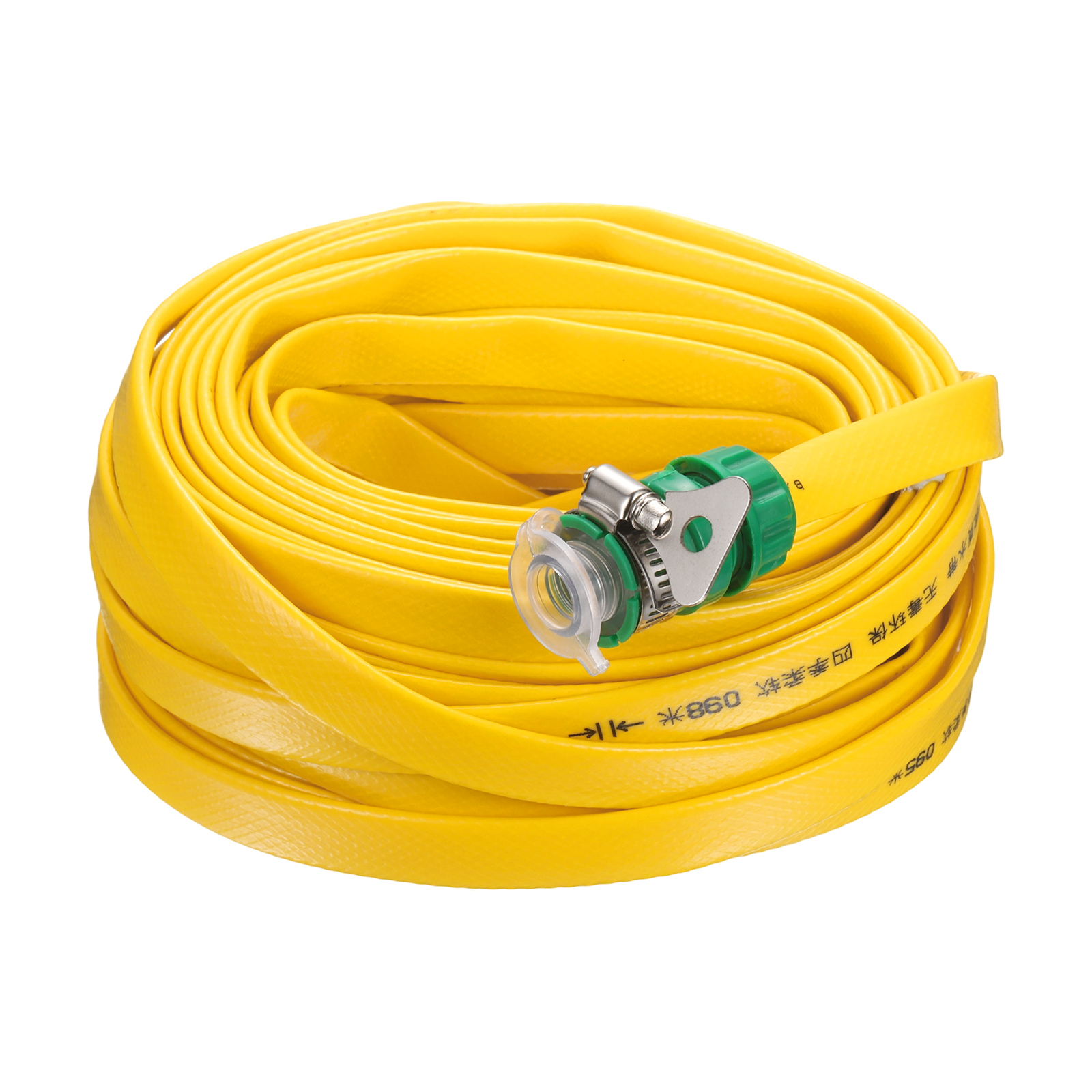 Uxcell Garden Hose 65ft Durable TPE Anti-Kink Water Hose Non-Expanding Flexible Yard Hose with Universal Water Connector Fittings for Outdoor Watering Cleaning House Car Wash, Yellow