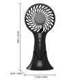 thumbnail image 2 of Coofit Personal Fan USB Charging Plastic Mini Portable Fan Office Fan with Handle, 2 of 4