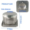 thumbnail image 3 of Compatible With Pyramid Patio Heaters Outdoor Heater Sliver Stainless Steel Thermal Insulation 304 Stainless Steel, 3 of 12