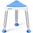 thumbnail image 1 of AUVON Triangle Shower Chair for Space Saving, Adjustable Shower Stool 400 lbs Tool-Free Assembly, Shower Bench for Inside of Show, 1 of 7