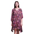 thumbnail image 1 of Bimba Kaftan Artistique de Plage, Paréo de Bikini, Robe Midi pour Femmes, Caftan Court - TG-3X, 1 of 5