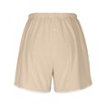thumbnail image 4 of Short Pants for Women - Breathable Comfortable Casual Wear with Adjustable Drawstring and Versatile Split Design for Summer Activities, 4 of 5