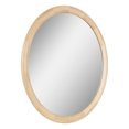 thumbnail image 1 of Kate and Laurel Dessa Modern Round Wooden Wall Mirror, 32 Inch Diameter, Natural, Transitional Circle Bathroom Vanity Mirror with Chunky Rounded Profile and Solid Poplar Wood Frame, 1 of 8
