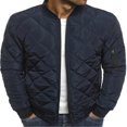 thumbnail image 1 of Blouson Bombardier pour Hommes Décontracté Automne Hiver Veste et Manteaux Style Militaire, 1 of 4