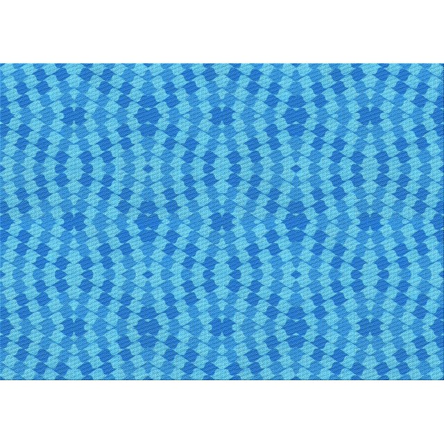 Ahgly Company Tapis d'Intérieur Lavables en Machine Rectangle Transition Bleu Néon, 2' x 5'