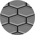 thumbnail image 1 of Ahgly Company Machine Washable Indoor Round Transitional Gray Wolf Gray Area Rugs, 3' Round, 1 of 7