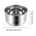 thumbnail image 2 of Bol Intérieur Fonctionnel pour Cuiseur à Riz en Acier Inoxydable 304, Répartition Uniforme de la Chaleur, Revêtement Antiadhésif Durable, Bol de Remplacement, Usage Cuisine, 2 of 7