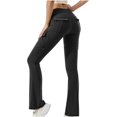 thumbnail image 1 of Timegard Legging pour Femmes Taille Haute Extensible Pantalon Cargo à Pattes d'Éléphant Automne Pantalon de Course Extérieur, 1 of 3