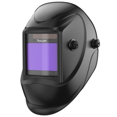 TOOLIOM Casque de Soudage, Assombrissement Automatique Couleur Vraie 1/1/1/2 Grande Visibilité 3,94 Pouces x 3,27 Pouces Cagoule de Soudeur avec Mode Soudure/broyage/coupe pour Meulage TIG MIG/MAG MMA Plasma
