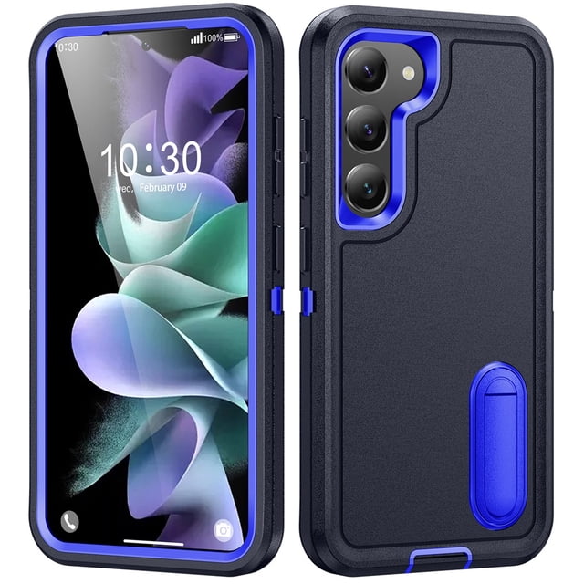 for Samsung Galaxy S23 5G Case, Samsung Galaxy S23 5G Phone Case with Built in Kickstand, Shockproof/Dustproof/Drop Proof Heavy Duty Military-Grade Rugged Protective Cover for Samsung Galaxy S23 5G