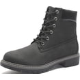 thumbnail image 1 of Women Work Boot Slip Resistant Lace-up Bootie Steel Toe Outdoor Shoes High Top Black 9, 1 of 6