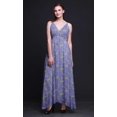 thumbnail image 5 of Bimba Feuilles Femmes Imprimé Sans Manches Longue Maxi à Bretelles Bohème Robe de Plage-Grand, 5 of 5