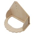 thumbnail image 4 of Hamster Wooden Running Wheel Exercise Wheels Toy for Rat Other Small Animals Wheel Stand, 4 of 9