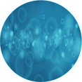 thumbnail image 1 of Ahgly Company Machine Washable Indoor Round Transitional Bright Navy Blue Area Rugs, 6' Round, 1 of 7