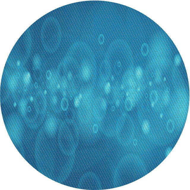 Ahgly Company Machine Washable Indoor Round Transitional Bright Navy Blue Area Rugs, 6' Round
