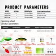 thumbnail image 3 of HUASHENG Christmas Rod Set Fiber Fishing Rod & Stainless Kit Telescopic Fishing Rod And Reel Combo For Travel Freshwater Fishing, 3 of 5