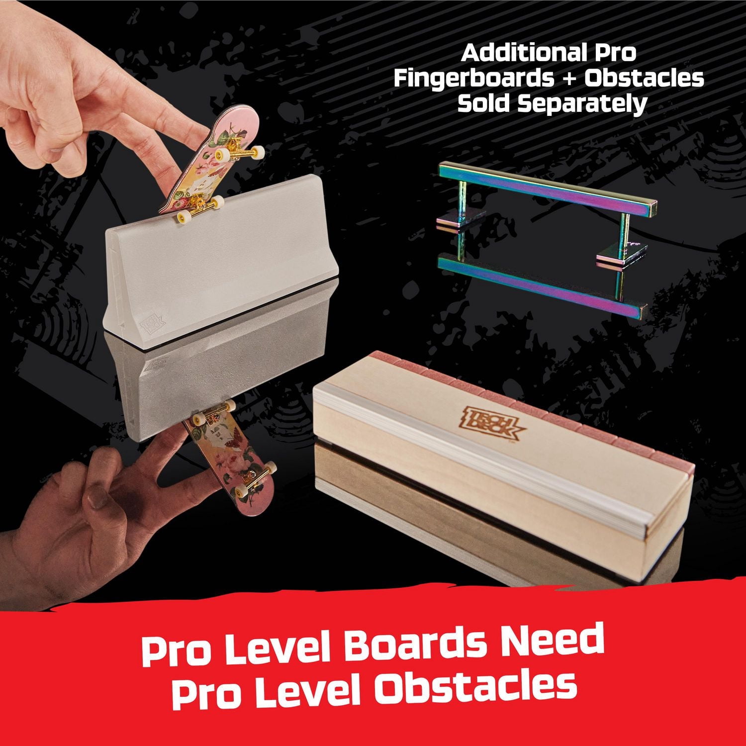 Tech Deck, Primitive Pro Series, Fingerboard avec présentoir, conçu pour les pros ; Mini skateboards authentiques, jouets pour enfants à partir de 6 ans