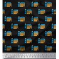 thumbnail image 1 of Soimoi Modal Satin Fabric House Architectural Decor Fabric Printed Yard 42 Inch Wide, 1 of 5