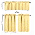 thumbnail image 5 of 3 Piece Country Farmhouse Kitchen Curtains and Valances Set for Windows Country Themed Style Kitchen Window Curtains Over Sink Decor 27.5x36 in, 5 of 5