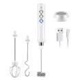 thumbnail image 1 of Xingzhi ABS Electric Coffee Milk Frother Powered Handheld Rechargeable 1200mAh Home Kitchen Stirrer White, 1 of 6